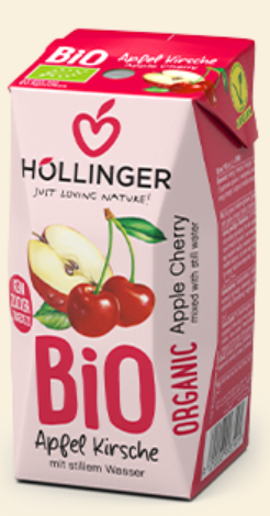 AKCE BIO nektar jablko višeň 200 ml Hollinger 